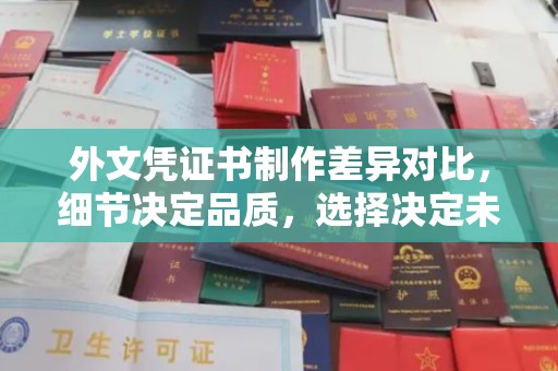 武昌外文凭证书制作差异对比，细节决定品质，选择决定未来